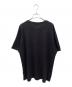 MM6 Maison Margiela (エムエムシックスメゾンマルジェラ) UNDER CONSTRUCTION SHORT SLEEVE T-SHIRT ブラック サイズ:XS：14000円