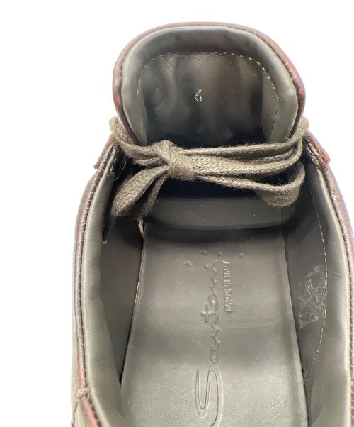 Santoni（サントーニ）Santoni (サントーニ) レザースニーカー ブラウン サイズ:6の古着・服飾アイテム