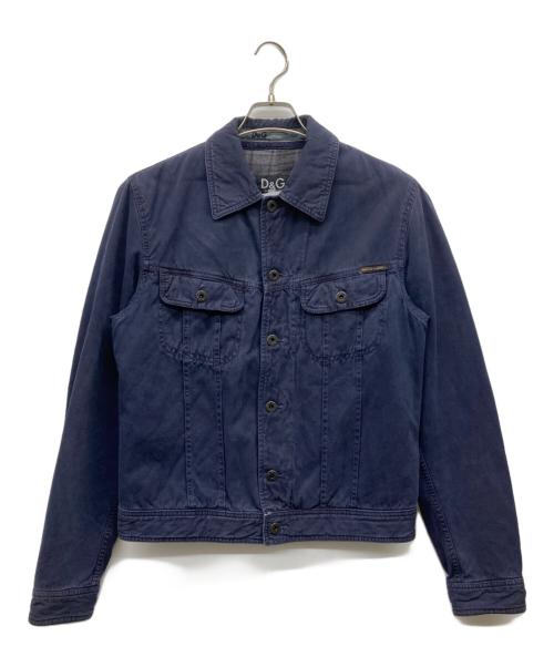 D&G（ディーアンドジー）D&G (ディーアンドジー) 製品染めデニムジャケット ネイビー サイズ:Sの古着・服飾アイテム