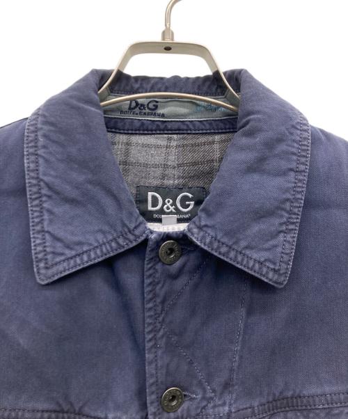 D&G（ディーアンドジー）D&G (ディーアンドジー) 製品染めデニムジャケット ネイビー サイズ:Sの古着・服飾アイテム