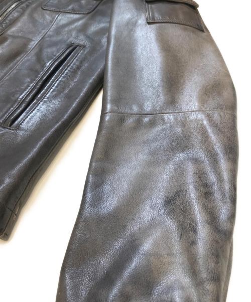 DOLCE & GABBANA（ドルチェ＆ガッバーナ）DOLCE & GABBANA (ドルチェ＆ガッバーナ) レザージャケット ブラック サイズ:44の古着・服飾アイテム