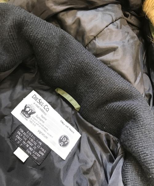 DIESEL（ディーゼル）DIESEL (ディーゼル) ファー中綿ジャケット オリーブ サイズ:Mの古着・服飾アイテム