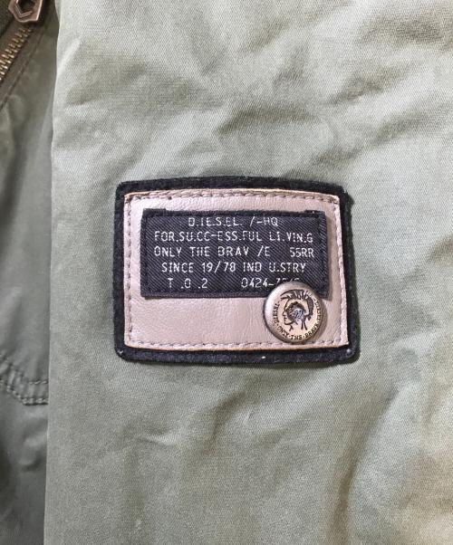 DIESEL（ディーゼル）DIESEL (ディーゼル) ファー中綿ジャケット オリーブ サイズ:Mの古着・服飾アイテム