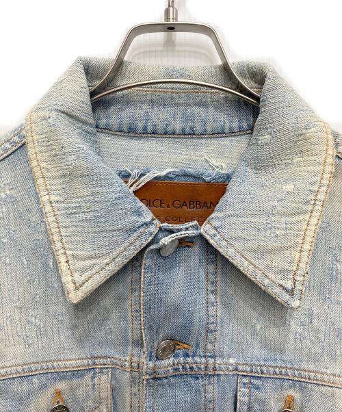 DOLCE & GABBANA（ドルチェ＆ガッバーナ）DOLCE & GABBANA (ドルチェ＆ガッバーナ) デニムジャケット ブルー サイズ:48の古着・服飾アイテム