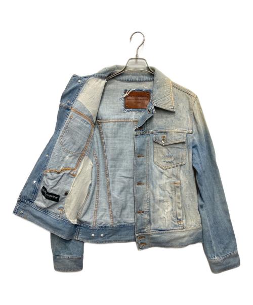 DOLCE & GABBANA（ドルチェ＆ガッバーナ）DOLCE & GABBANA (ドルチェ＆ガッバーナ) デニムジャケット ブルー サイズ:48の古着・服飾アイテム