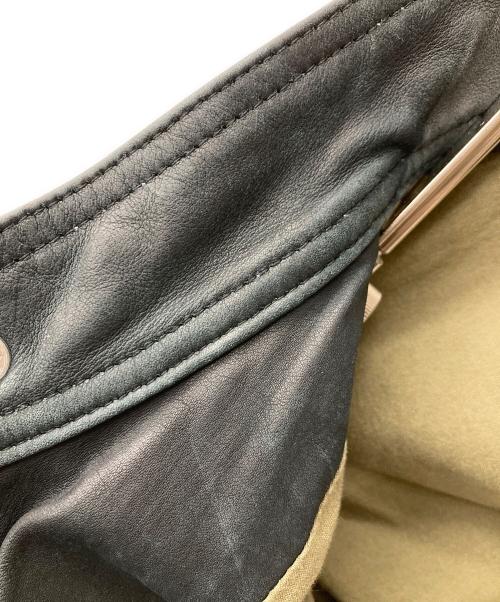 D&G（ディーアンドジー）D&G (ディーアンドジー) レザー切替デニムジャケット インディゴ サイズ:SIZE Mの古着・服飾アイテム