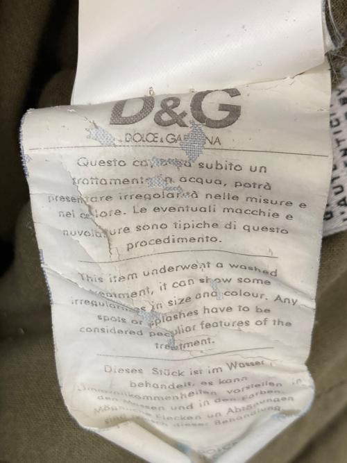 D&G（ディーアンドジー）D&G (ディーアンドジー) レザー切替デニムジャケット インディゴ サイズ:SIZE Mの古着・服飾アイテム