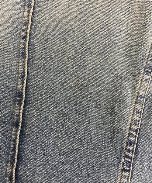 DOLCE & GABBANA（ドルチェ＆ガッバーナ）DOLCE & GABBANA (ドルチェ＆ガッバーナ) リペア加工デニムジャケット ブルー サイズ:Mの古着・服飾アイテム