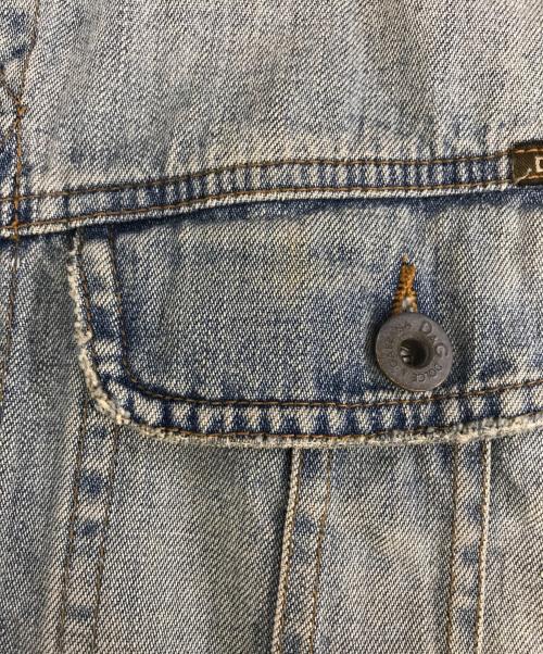 DOLCE & GABBANA（ドルチェ＆ガッバーナ）DOLCE & GABBANA (ドルチェ＆ガッバーナ) リペア加工デニムジャケット ブルー サイズ:Mの古着・服飾アイテム