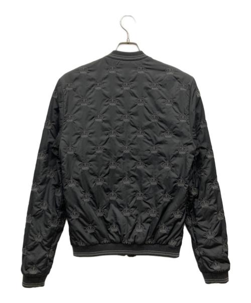 DOLCE & GABBANA（ドルチェ＆ガッバーナ）DOLCE & GABBANA (ドルチェ＆ガッバーナ) 王冠刺繍中綿ブルゾン チャコールグレー サイズ:SIZE 44の古着・服飾アイテム