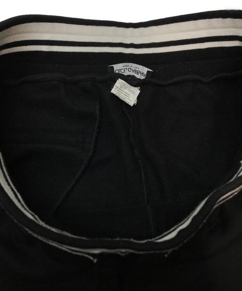 DOLCE & GABBANA（ドルチェ＆ガッバーナ）DOLCE & GABBANA (ドルチェ＆ガッバーナ) サイドジップスウェットパンツ ブラック サイズ:SIZE 50の古着・服飾アイテム