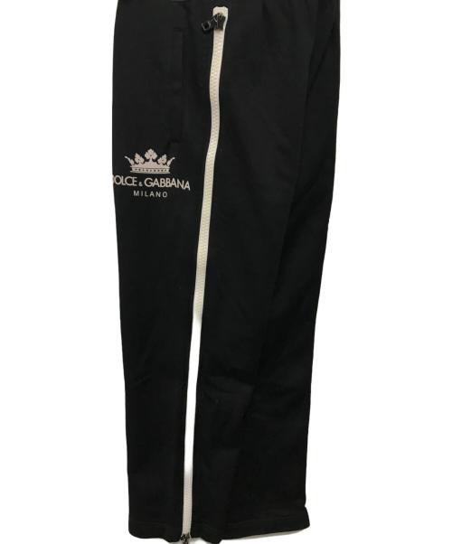 DOLCE & GABBANA（ドルチェ＆ガッバーナ）DOLCE & GABBANA (ドルチェ＆ガッバーナ) サイドジップスウェットパンツ ブラック サイズ:SIZE 50の古着・服飾アイテム