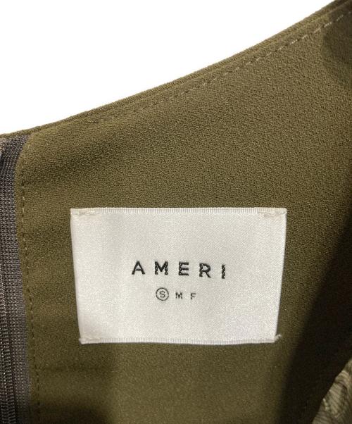 Ameri（アメリ）AMERI (アメリ) GEOMETRIC RHOMBUS DRESS グリーン サイズ:Sの古着・服飾アイテム