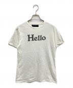 MADISON BLUEマディソンブルー）の古着「HELLO CREW NECK TEE」｜ホワイト