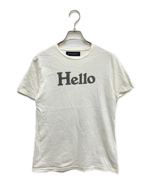 MADISON BLUE（マディソンブルー）MADISON BLUE (マディソンブルー) HELLO CREW NECK TEE ホワイト サイズ:Sの古着・服飾アイテム