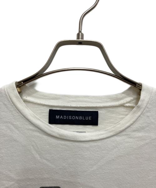 MADISON BLUE（マディソンブルー）MADISON BLUE (マディソンブルー) HELLO CREW NECK TEE ホワイト サイズ:Sの古着・服飾アイテム