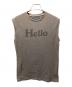 MADISON BLUE（マディソンブルー）の古着「HELLO NOSLEEVE TEE」｜チャコールグレー