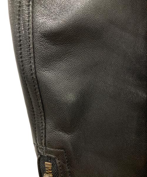 Hysteric Glamour（ヒステリックグラマー）Hysteric Glamour (ヒステリックグラマー) 14SS ボンディングゴートレザーシングルライダースジャケット ブラック サイズ:Mの古着・服飾アイテム