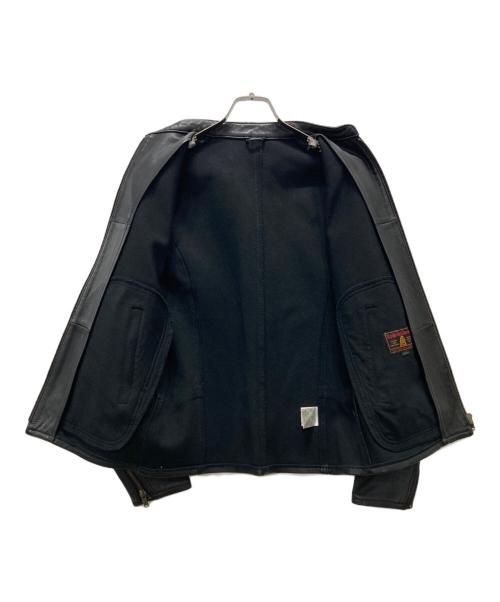Hysteric Glamour（ヒステリックグラマー）Hysteric Glamour (ヒステリックグラマー) 14SS ボンディングゴートレザーシングルライダースジャケット ブラック サイズ:Mの古着・服飾アイテム