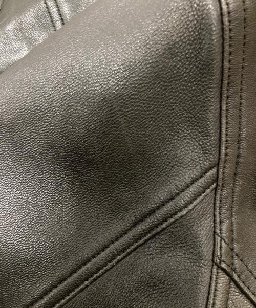 Hysteric Glamour（ヒステリックグラマー）Hysteric Glamour (ヒステリックグラマー) 14SS ボンディングゴートレザーシングルライダースジャケット ブラック サイズ:Mの古着・服飾アイテム