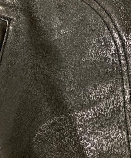 Hysteric Glamour（ヒステリックグラマー）Hysteric Glamour (ヒステリックグラマー) 14SS ボンディングゴートレザーシングルライダースジャケット ブラック サイズ:Mの古着・服飾アイテム