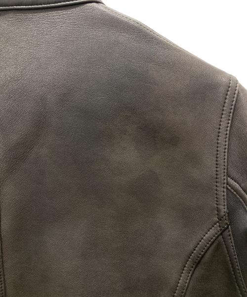 Hysteric Glamour（ヒステリックグラマー）Hysteric Glamour (ヒステリックグラマー) 14SS ボンディングゴートレザーシングルライダースジャケット ブラック サイズ:Mの古着・服飾アイテム