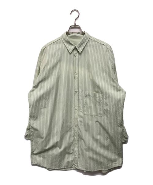 JOSE MOON（ジョゼムーン）JOSE MOON (ジョゼムーン) STRIPE SHIRT ライトグリーン サイズ:SIZE Freeの古着・服飾アイテム