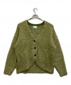 ELLIEエリー）の古着「ニットカーディガン」｜黄緑