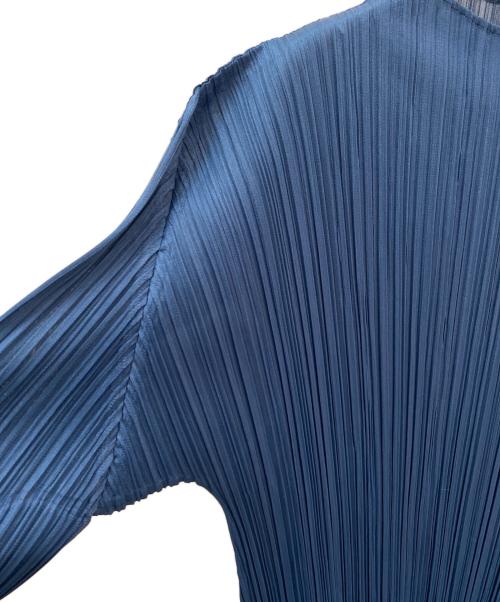 PLEATS PLEASE（プリーツプリーズ）PLEATS PLEASE (プリーツプリーズ) プリーツワンピース ブルー サイズ:3の古着・服飾アイテム