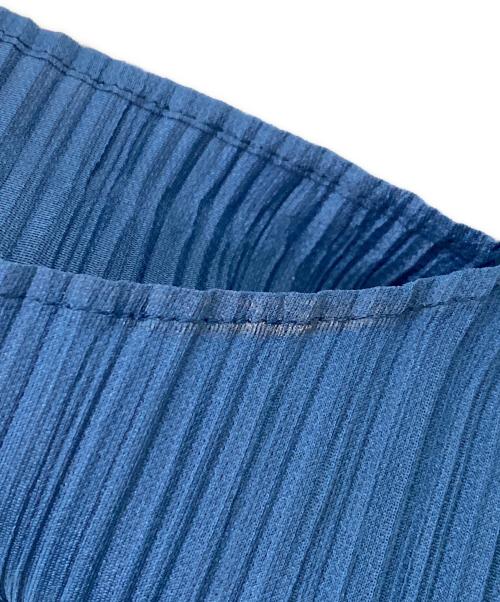 PLEATS PLEASE（プリーツプリーズ）PLEATS PLEASE (プリーツプリーズ) プリーツワンピース ブルー サイズ:3の古着・服飾アイテム