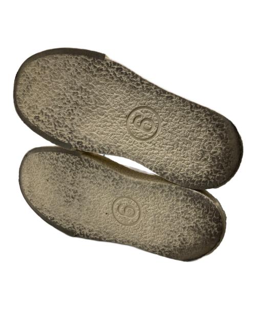 MM6 Maison Margiela（エムエムシックスメゾンマルジェラ）MM6 Maison Margiela (エムエムシックスメゾンマルジェラ) ボリュームソール キャンバススリッポン アイボリー サイズ:41の古着・服飾アイテム