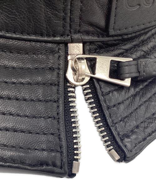 LOEWE（ロエベ）LOEWE (ロエベ) フィッシャーマンレザーバケットハット ブラックの古着・服飾アイテム