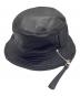 LOEWE（ロエベ）の古着「フィッシャーマンレザーバケットハット」｜ブラック