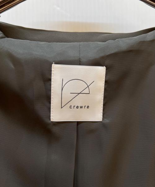 crewre（クルー）crewre (クルー) ドレープステンカラーコート グレー サイズ:1の古着・服飾アイテム