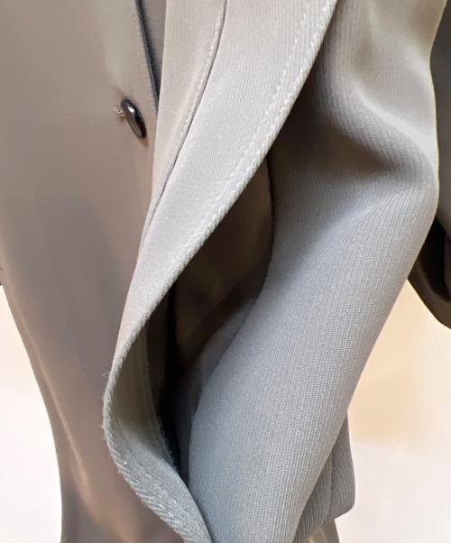 crewre（クルー）crewre (クルー) ドレープステンカラーコート グレー サイズ:1の古着・服飾アイテム