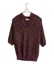 reverve（リバーブ）の古着「POLO SKIPPER KNIT」｜パープル