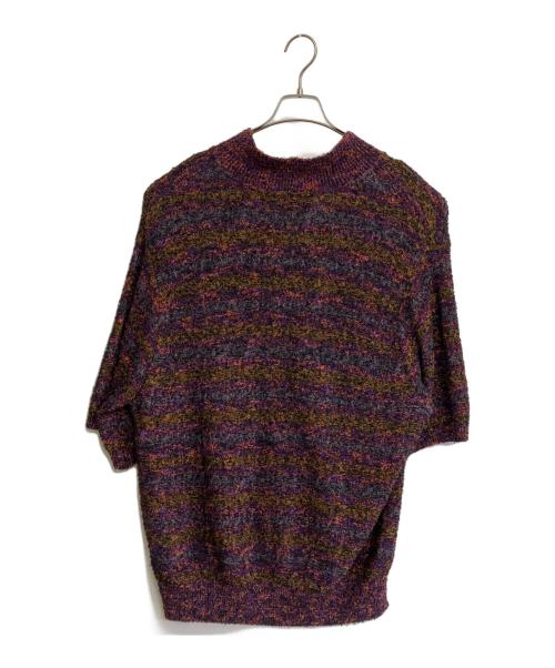 reverve（リバーブ）reverve (リバーブ) POLO SKIPPER KNIT パープル サイズ:Fの古着・服飾アイテム