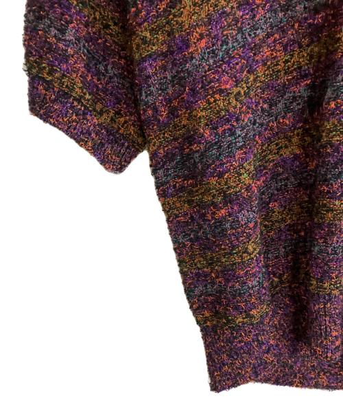 reverve（リバーブ）reverve (リバーブ) POLO SKIPPER KNIT パープル サイズ:Fの古着・服飾アイテム