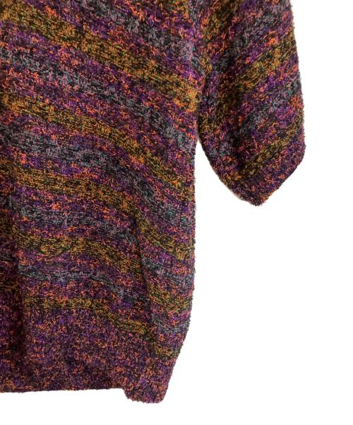 reverve（リバーブ）reverve (リバーブ) POLO SKIPPER KNIT パープル サイズ:Fの古着・服飾アイテム