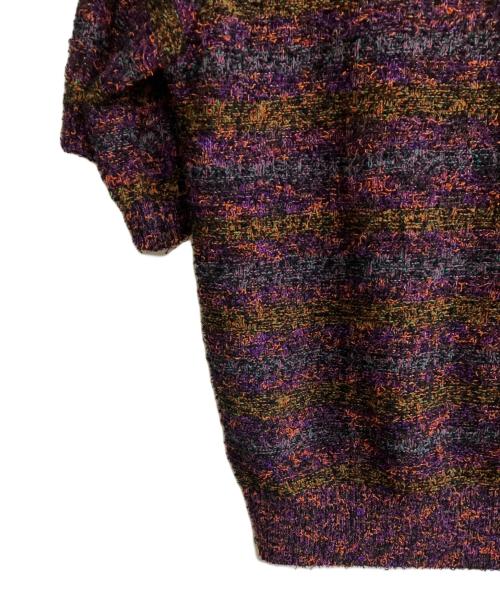 reverve（リバーブ）reverve (リバーブ) POLO SKIPPER KNIT パープル サイズ:Fの古着・服飾アイテム
