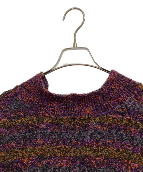 reverve（リバーブ）reverve (リバーブ) POLO SKIPPER KNIT パープル サイズ:Fの古着・服飾アイテム