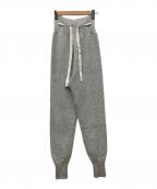 petite LULUプティート ルル）の古着「アンゴラMIXニットパンツ」｜グレー