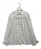 LULU vintageルル ヴィンテージ）の古着「コットンツイルナイトブラウス」｜ホワイト