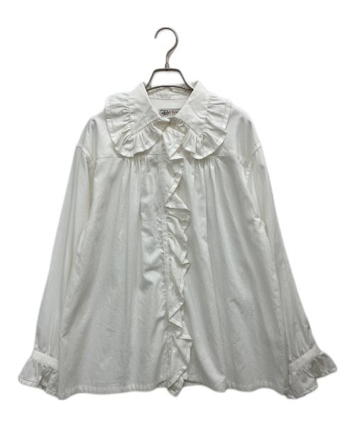 LULU vintage（ルル ヴィンテージ）LULU vintage (ルル ヴィンテージ) コットンツイルナイトブラウス ホワイト サイズ:Fの古着・服飾アイテム
