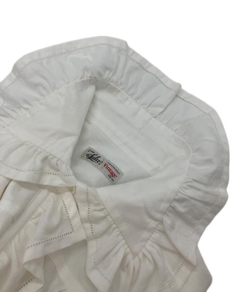 LULU vintage（ルル ヴィンテージ）LULU vintage (ルル ヴィンテージ) コットンツイルナイトブラウス ホワイト サイズ:Fの古着・服飾アイテム