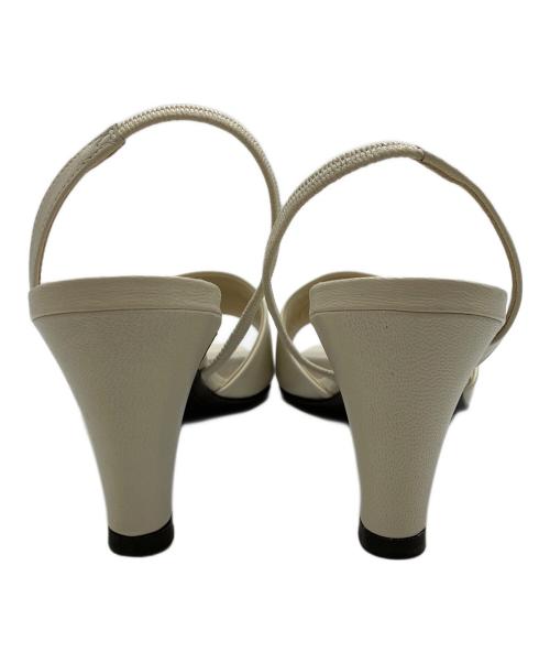 edit.for lulu（エディットフォールル）edit.for LuLu (エディットフォールル) オープントゥサンダル ホワイト サイズ:36の古着・服飾アイテム