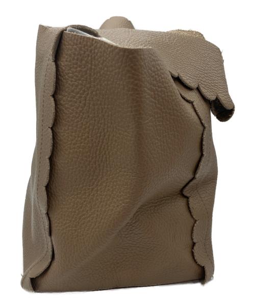 LUDLOW（ラドロー）LUDLOW (ラドロー) スカラップ トートバッグ ベージュ サイズ:-の古着・服飾アイテム