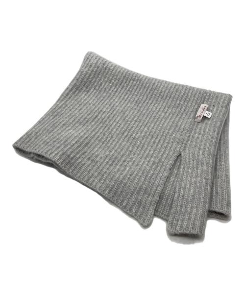 douce gloire（ドゥースゴロワー）douce gloire (ドゥースゴロワー) カシミヤ リブ スヌード グレーの古着・服飾アイテム