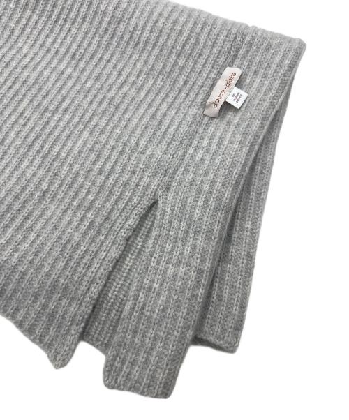 douce gloire（ドゥースゴロワー）douce gloire (ドゥースゴロワー) カシミヤ リブ スヌード グレーの古着・服飾アイテム