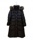 BURBERRY LONDONバーバリーロンドン）の古着「フォックスファー付ダウンコート」｜ブラック